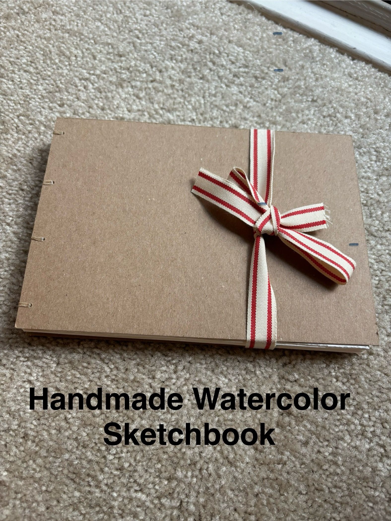 Handmade Watercolor Sketchbook 5.5”x7.5” Bockingford Rough