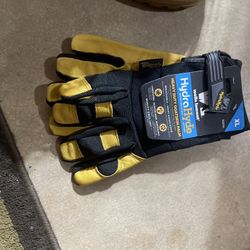 Mans Leather Work Gloves