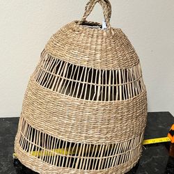 TORARED Pendant Lamp Shade, Seagrass, Height: 13" Diameter: 14"  Gives a soft glowing light that gives your home a warm and welcoming atmosphere.  