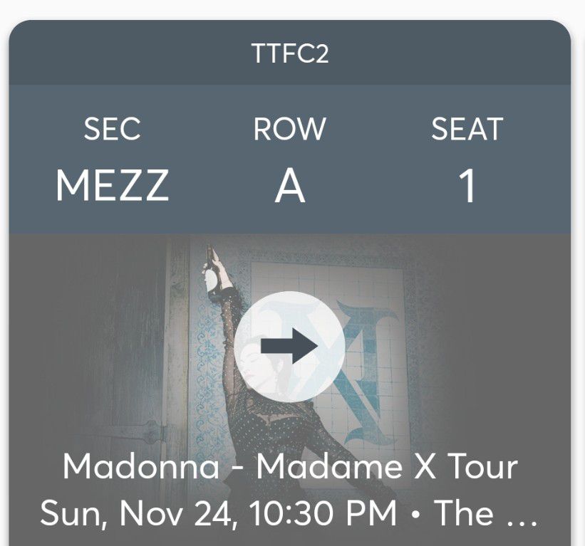 Madonna concert tickets @Wiltern Sunday Nov 24