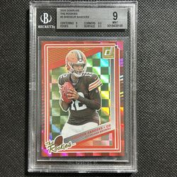 2025 Panini Donruss The Rookies Shedeur Sanders RC BGS  9 MINT Cleveland Browns🔥🔥🔥
