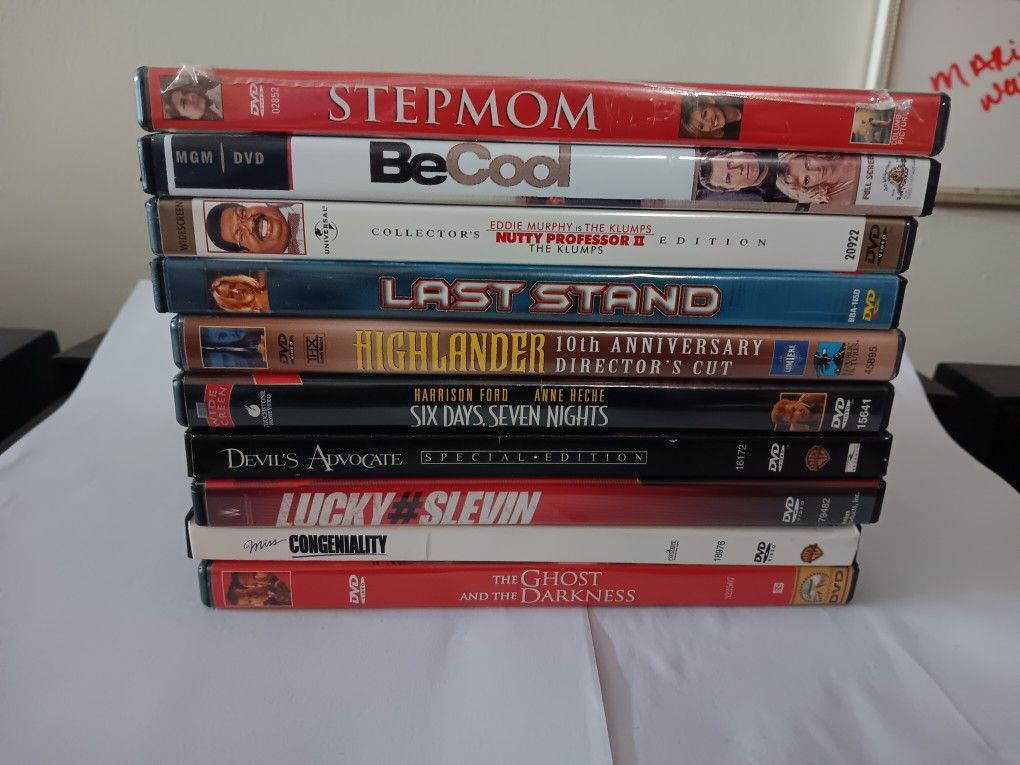 10 DVDs Various Genres