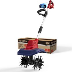 New MekiPow Cordless Garden Tiller Cultivator (Fits Milwaukee M18 Battery)