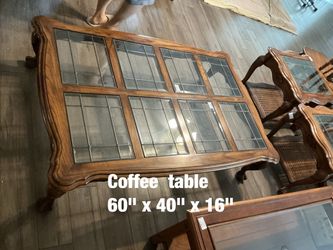Coffee table and end tables  -  $400