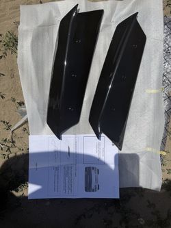 Carbon Flash Black Rear Spoiler Wing Wickers
