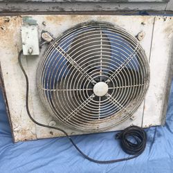 Giant industrial window fan - and it WORKS