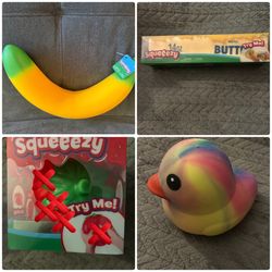 Squeeze Toys $10 Each 2 For $15