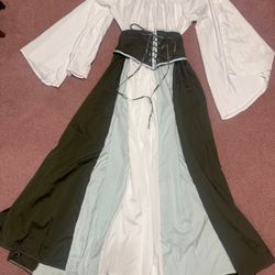 New Medium Renaissance dress costume corset Victorian princess peasant gown