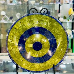 Serpentine & Lapis 8 inch bowl 🥣