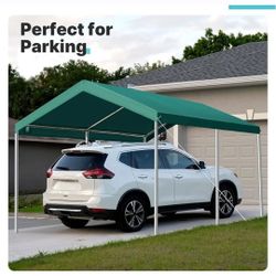 10x20 ft Heavy Duty Car Canopy Galvanized Frame Carport Outdoor Party Tent Boat -green