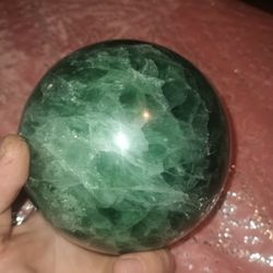 7lb Natural Green Fluorite Sphere