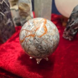 Red Vein Jasper Sphere 
