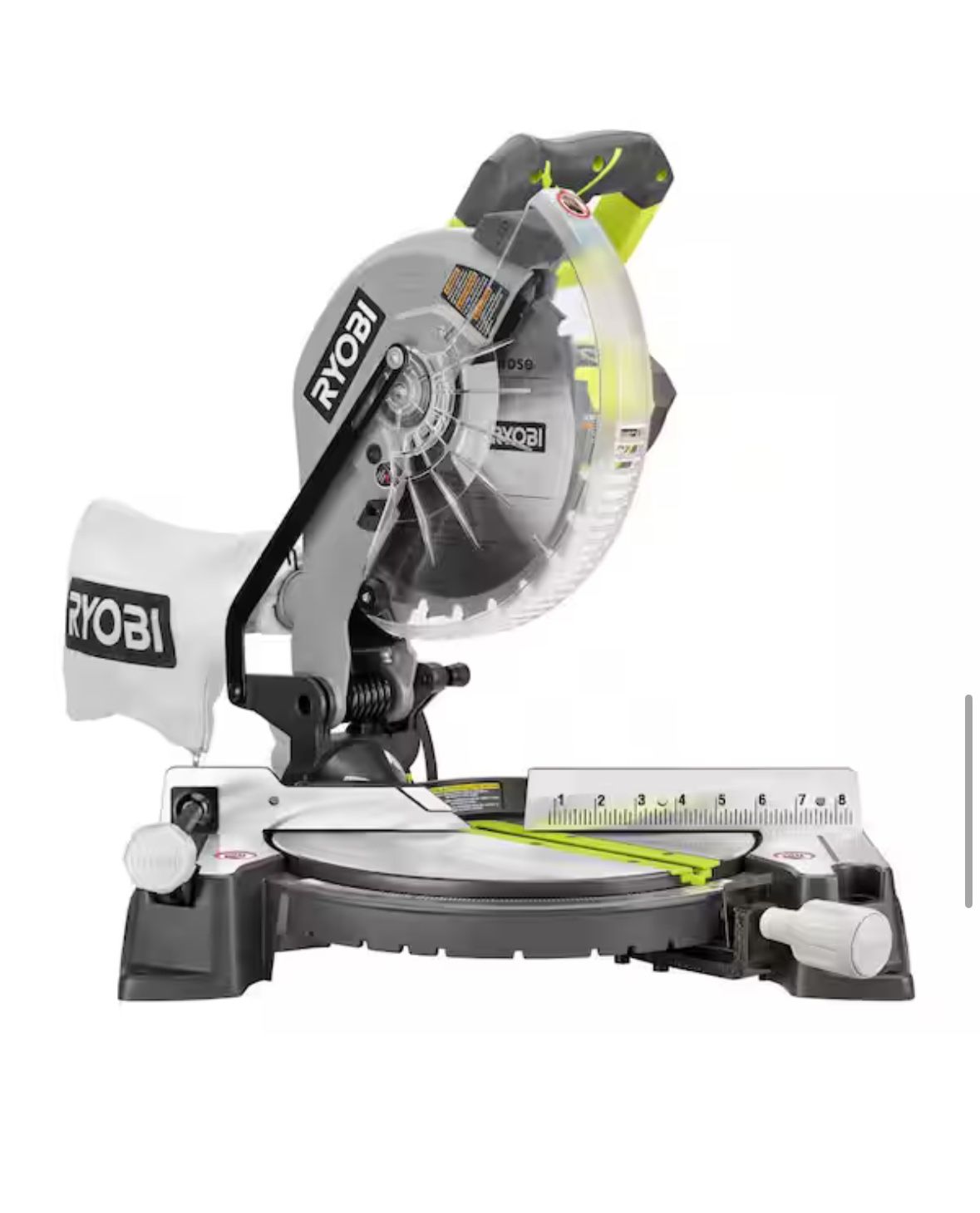 RYOBI 14 Amp Corded 10 in. Compound Miter Saw w/LED Cutline Indicator