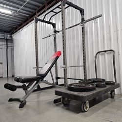 Olympic Squat Rack Cage Home Gym