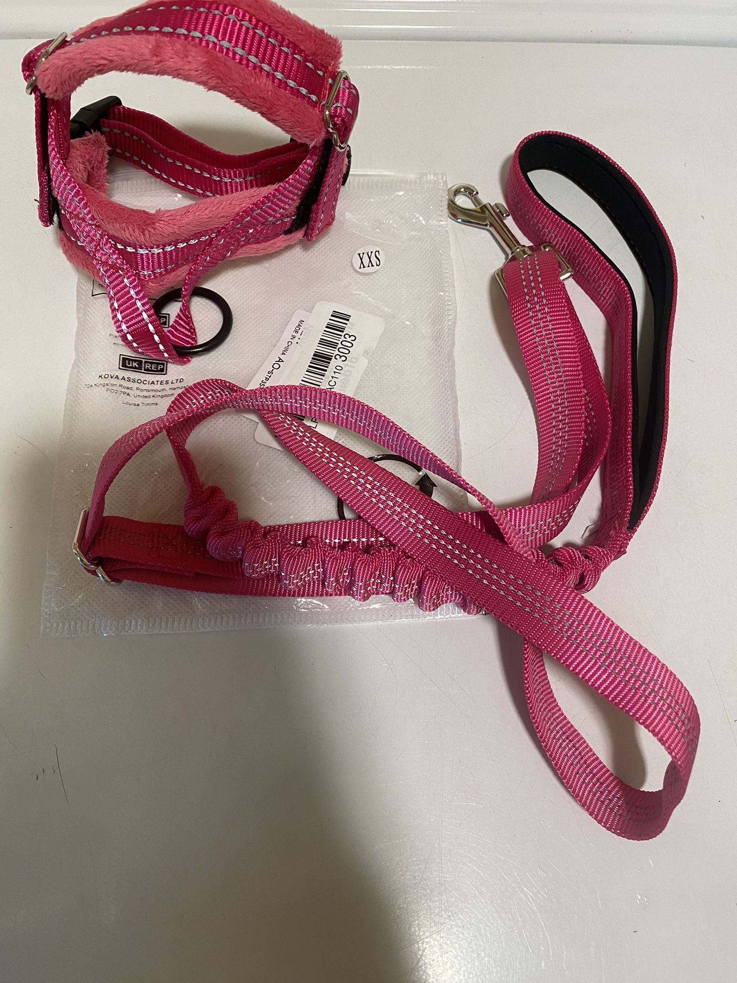 XXS harness and leash