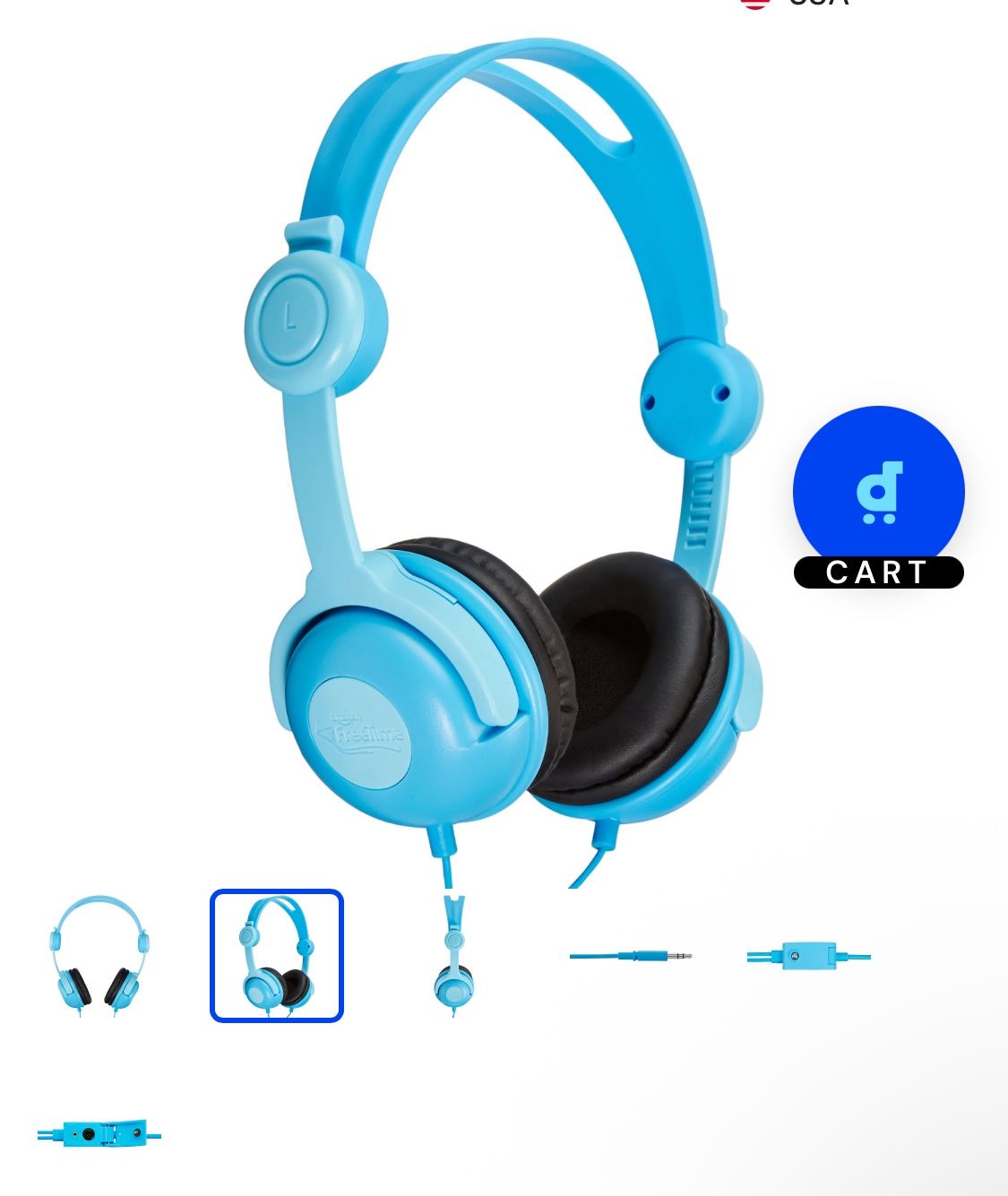 Kids Earphones Blue