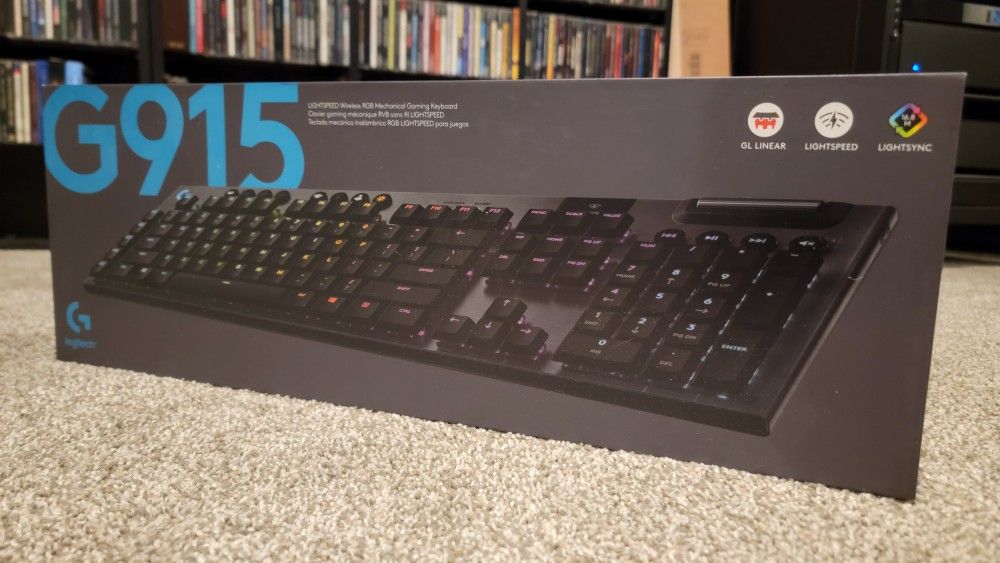 Logitech G915 Wireless RGB Mechanical Keyboard - Linear RED Switches.
