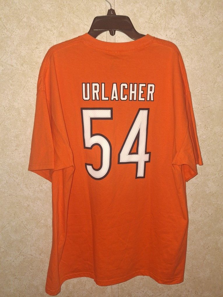 Orange Reebok XL Brian Urlacher T Shirt