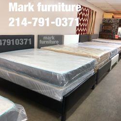 Queen Bed With Mattress $375