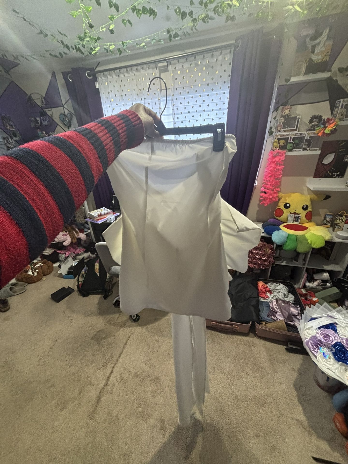 Pretty Little Thing White bandeau bow detail mini dress