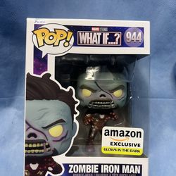 Funko Pop! Marvel: What If? - Zombie Iron Man, Amazon Exclusive Glow in The Dark