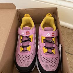 Adidas Terry Agravic Flow X LEGO Pink Sneaker Kid Sz 1 Brand New