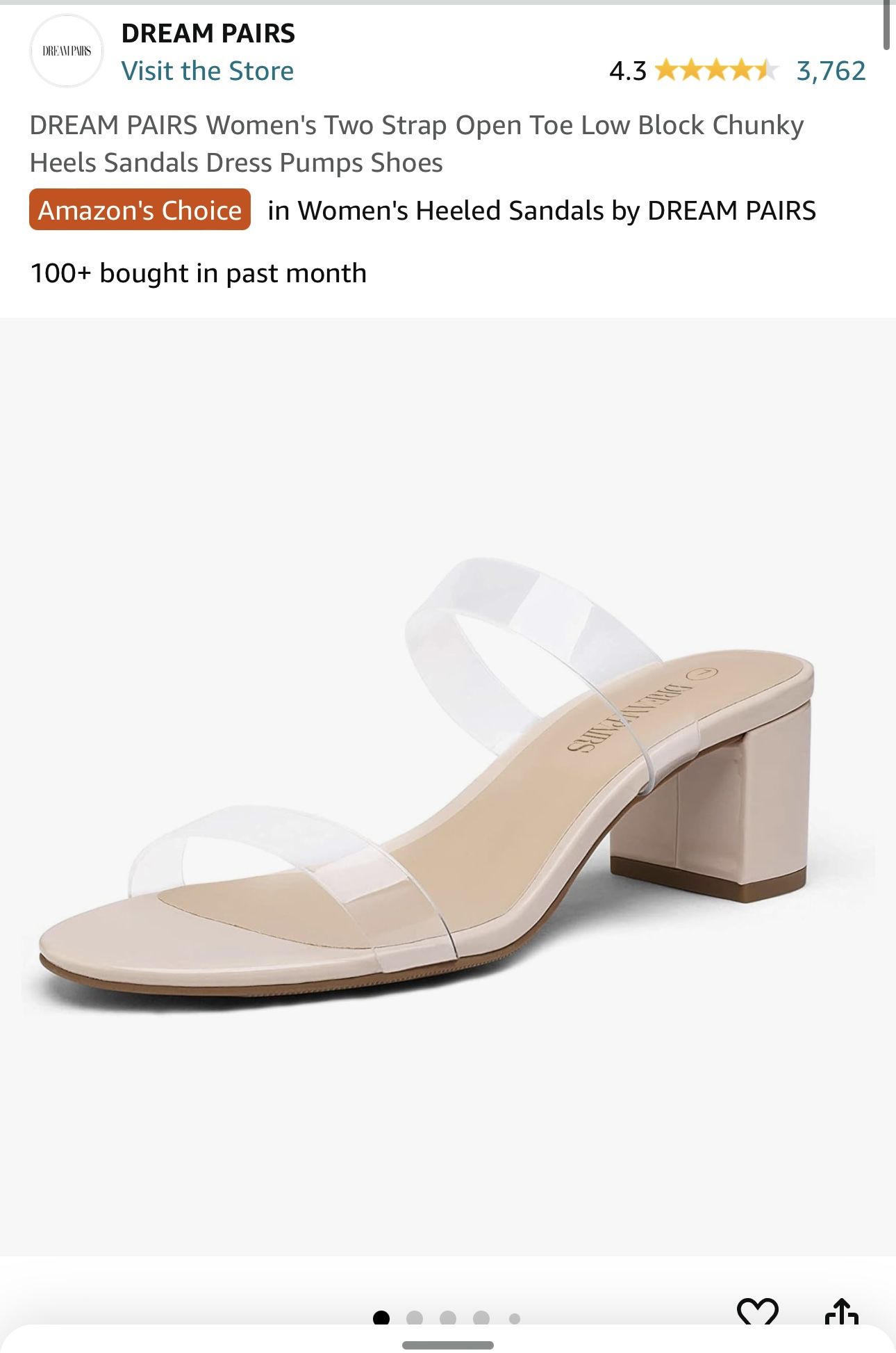 Amazon Clear Heel