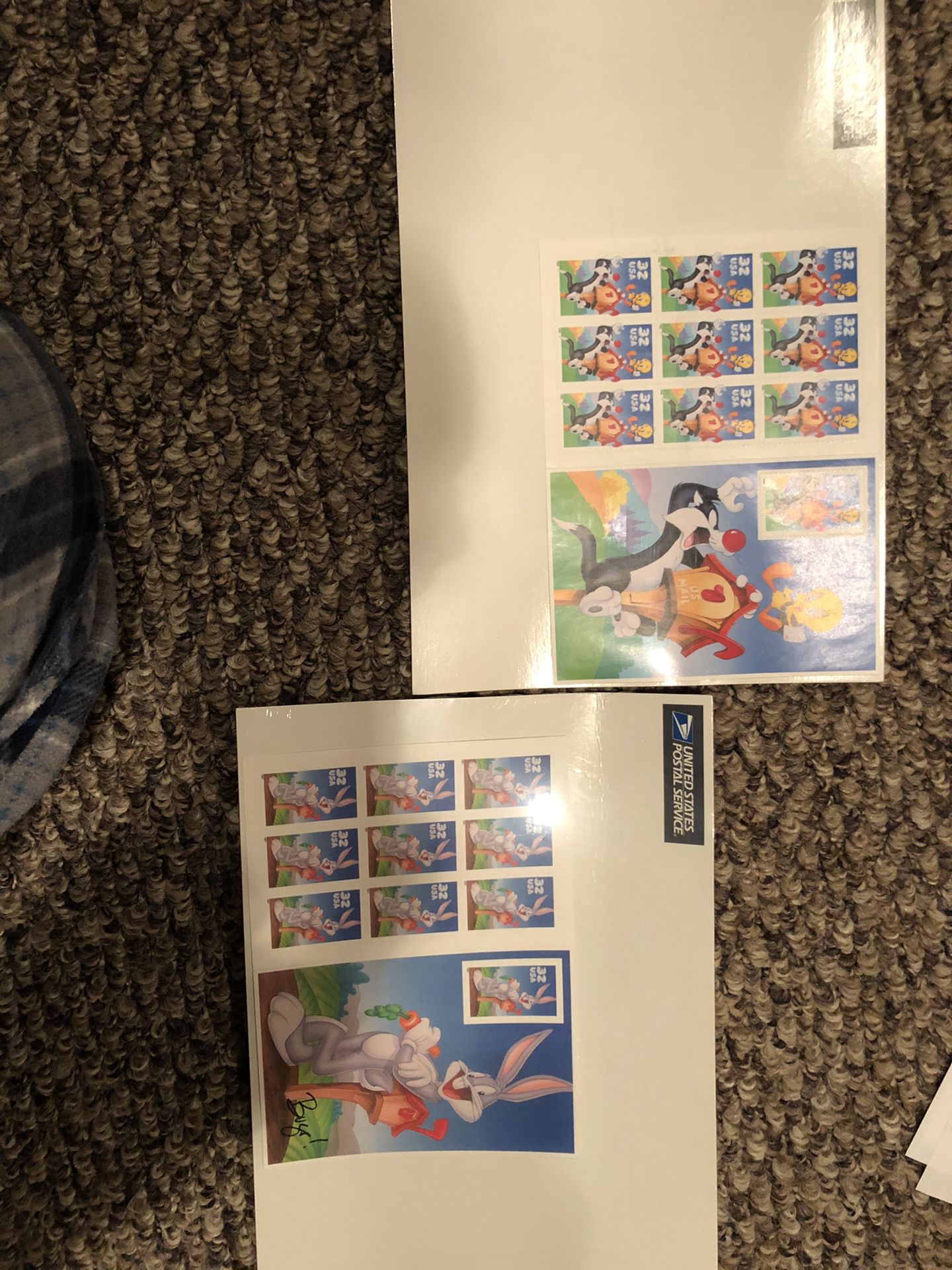 Tweety bird and Sylvester sheet of postage stamps