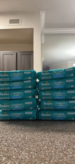 10 packs Pampers baby wipes (80 wipes per pack) for $20
