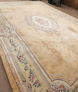 Huge 12x20 handknotted Japanese wool rug