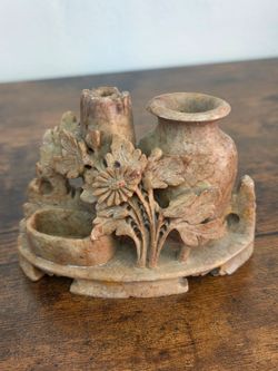Vintage or Antique Soapstone mini vase