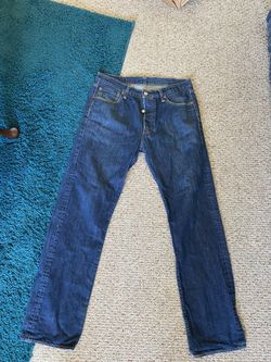 Vintage 80’s / 90’s 501 Levi’s 34 x 32 Batwing Button Fly Jeans Denim