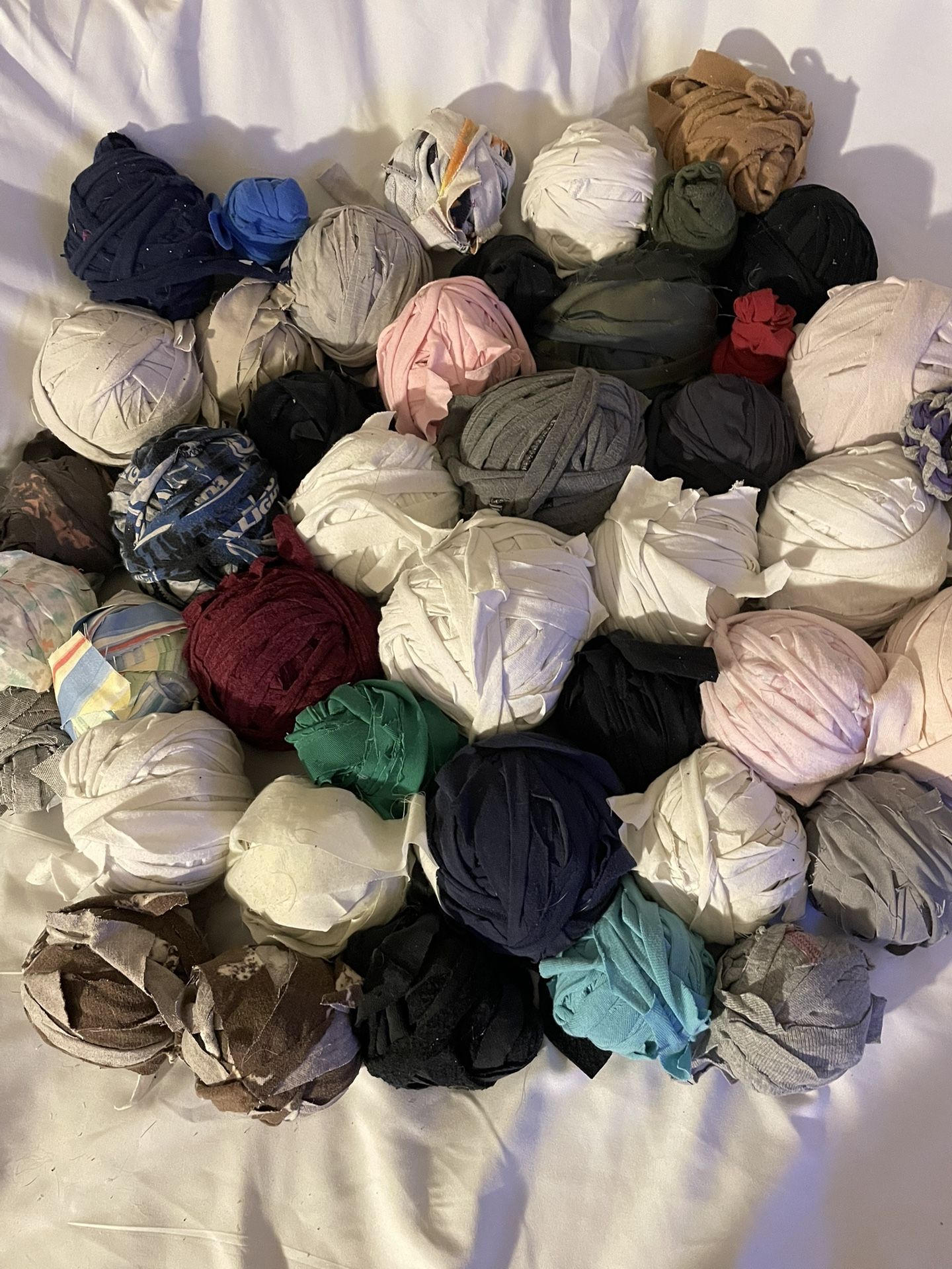 Fabric Strips Cloth Yarn Sweatshirt Shirt Make Rugs Baskets