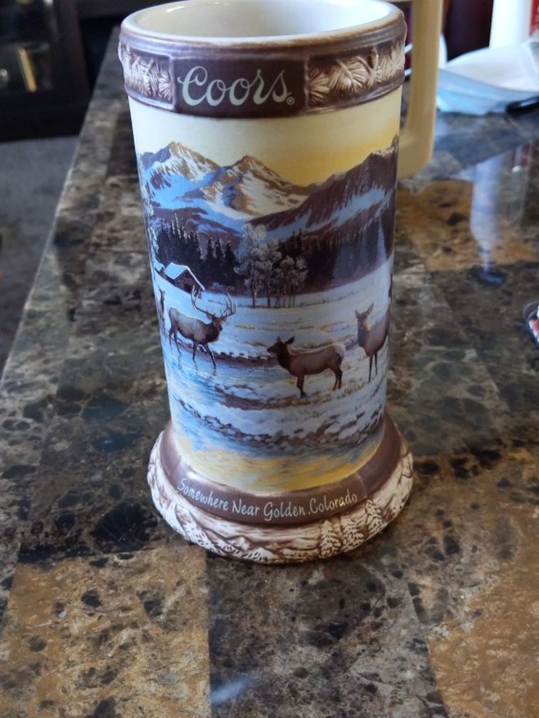 Vintage Coors Somewhere Near Golden, Colorado 4th Edition Beer Stein