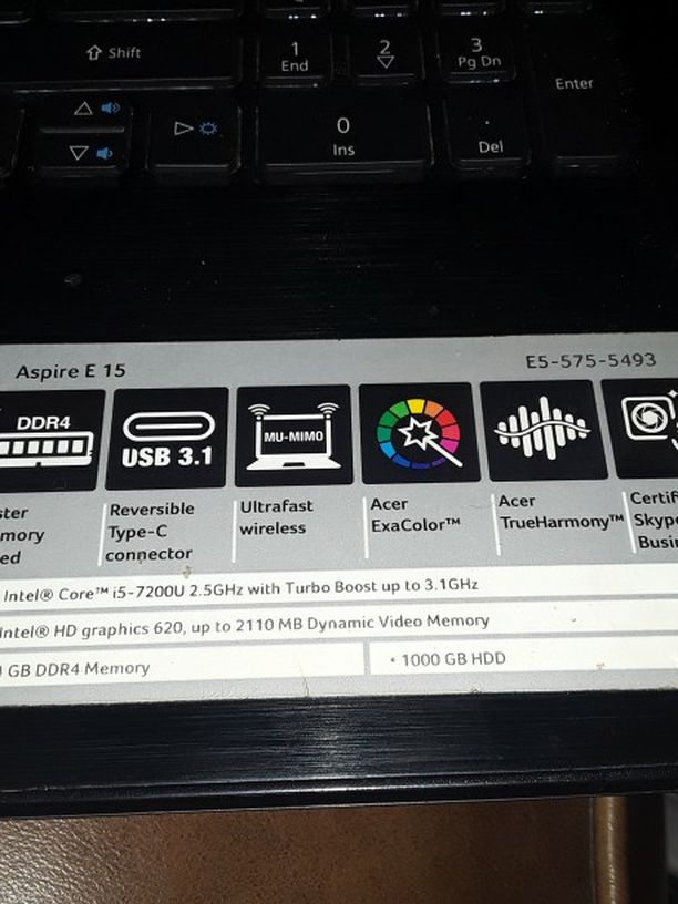 Acer Laptop Adpire E15 8TH GEN I5