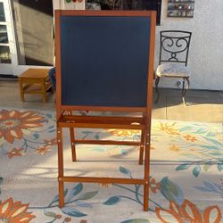 Melissa & Doug Deluxe Standing Art Easel Chalk/Dry Erase Board