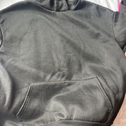 A black christian hoodie 