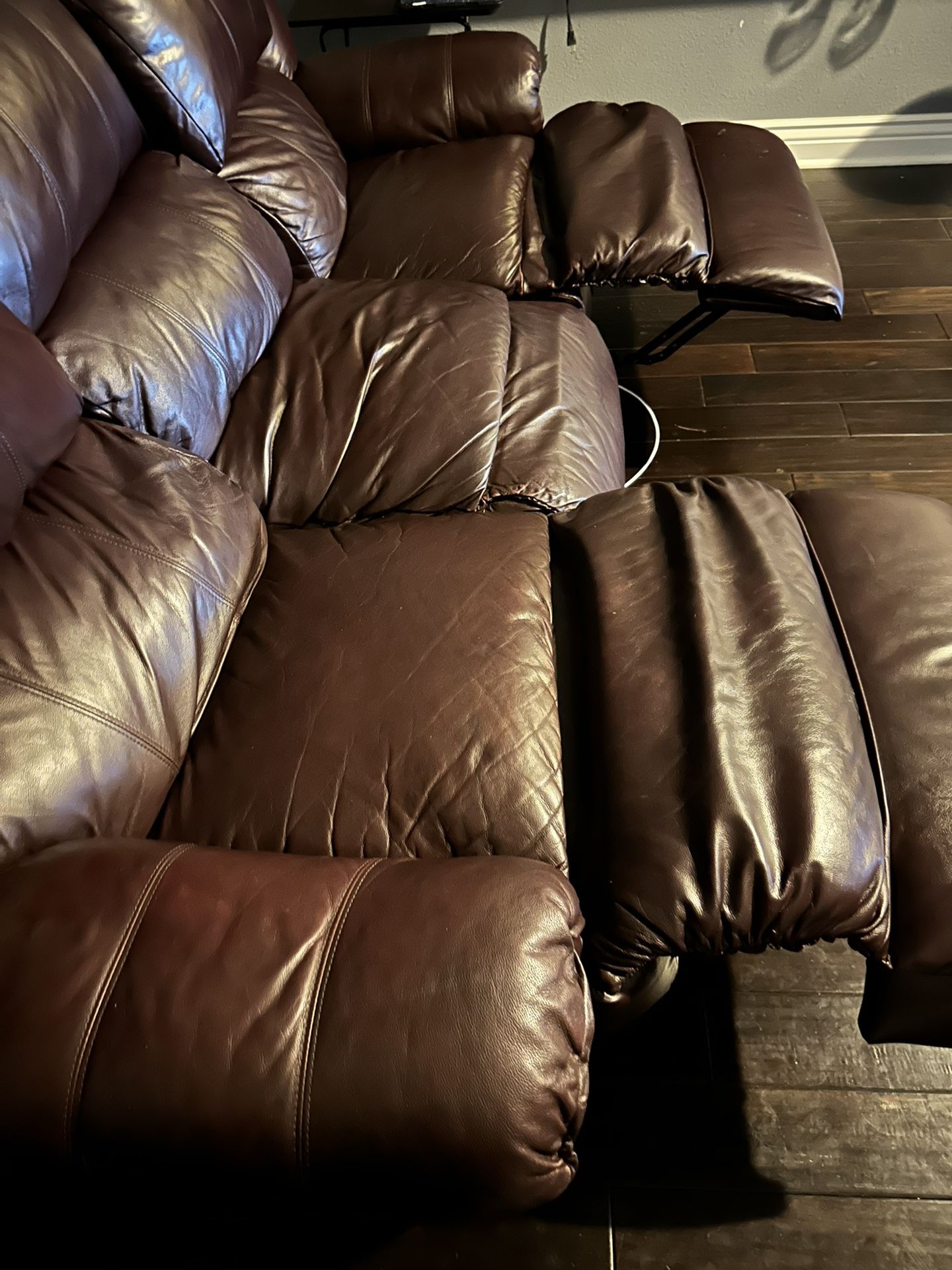 4 Piece Leather Sofa Set
