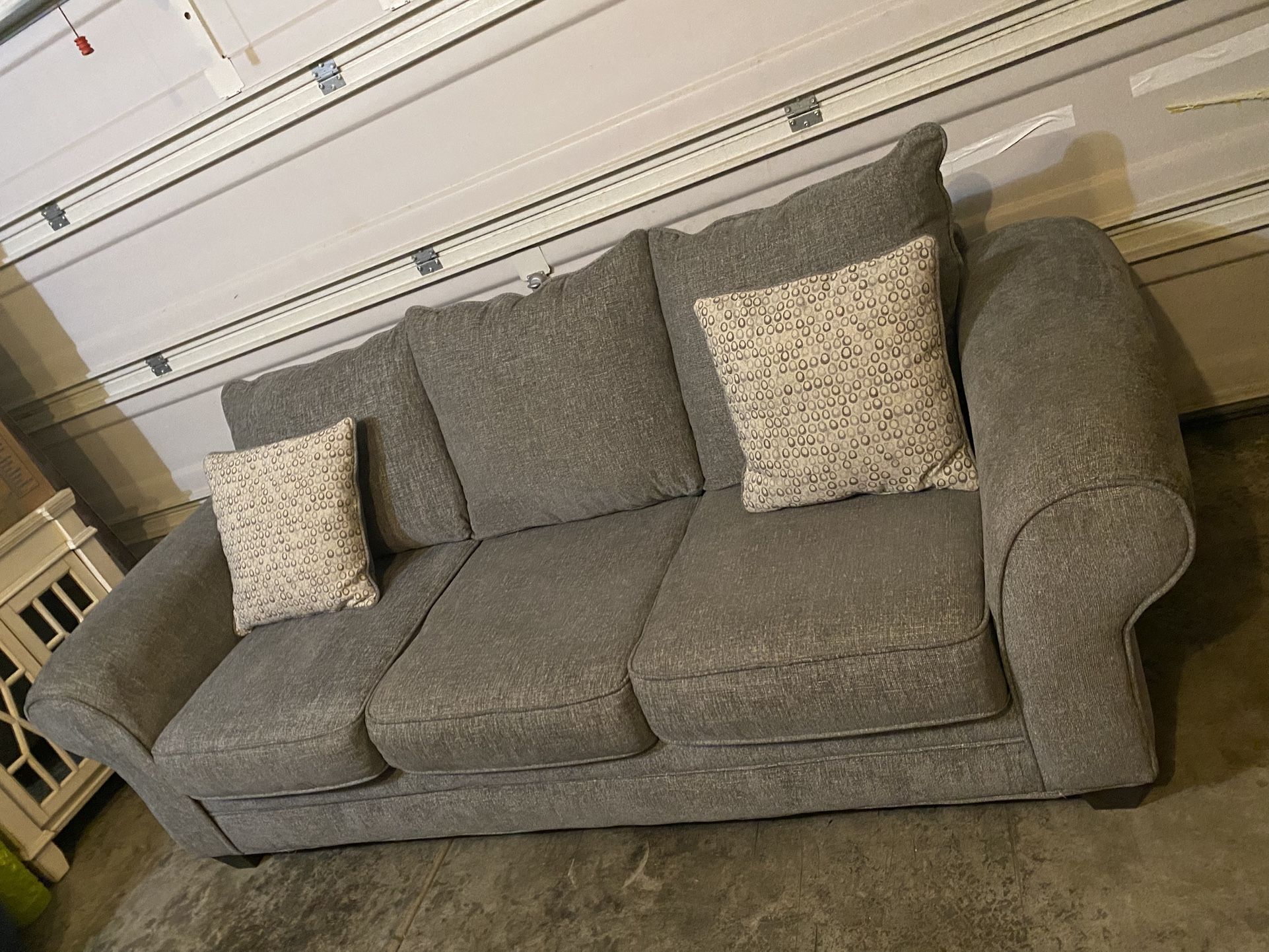 Used Grey  Sofa (like New )  