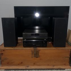 Pioneer Receiver , Technics 5 Disc Player . With Speakers