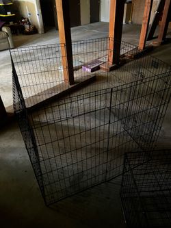 LARGE pet metal enclosure with door.