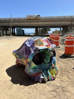 Incredible Fiberglass Skull Chair