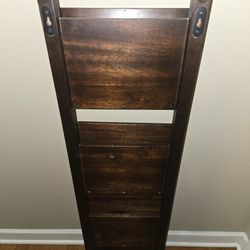 Dark Wood Leaning Ladder Shelf