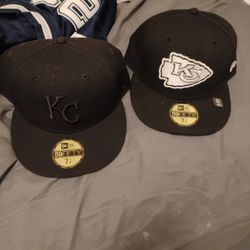 Brand New Fitted Kansas City Hats 