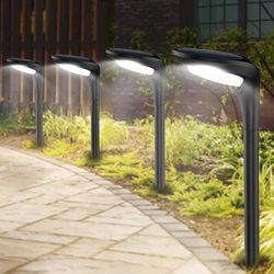 150 Lumen Bright Solar Outdoor Lights,4 Pack Solar Pathway Lights Waterproof Landscape Lighting Path Light for Garden Decor Walkway Yard Driveway