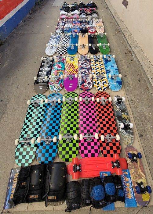 SKATEBOARDS DIFFERENT SIZE AND PRICES