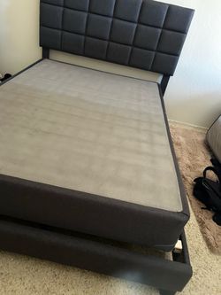 Twin bed frame with box  for sale