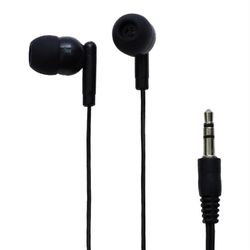 Wired Headphones! Black, Simple, Earbuds For Listening To Music Or Media