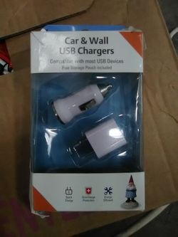 new UNIVERSAL Car and wall USB charger Android iPhone cell phone Universal