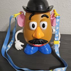 Disney Tokyo Mr Potato Head Popcorn Bucket Purse Container Carrier Toy World Disneyana 2014 W/ Strap 